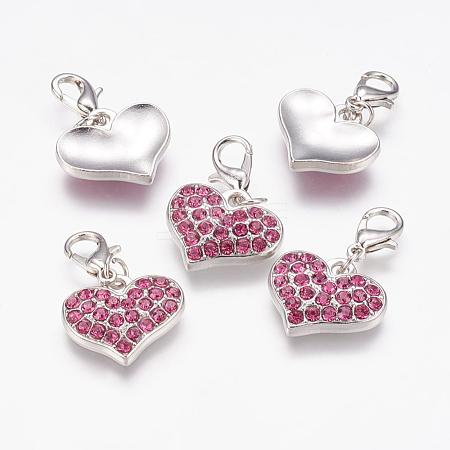 Alloy Rhinestone Pendants RB-C1386-A24P-1
