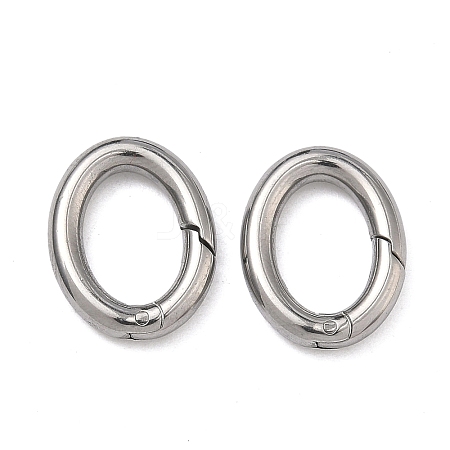 304 Stainless Steel Spring Gate Rings STAS-A138-07B-P-1