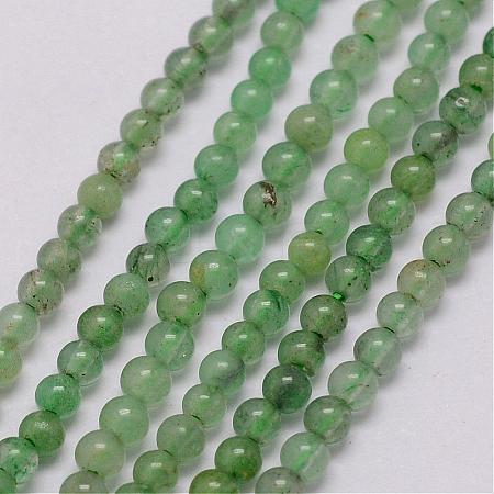 Natural Green Aventurine Bead Strands G-K146-14-2mm-1