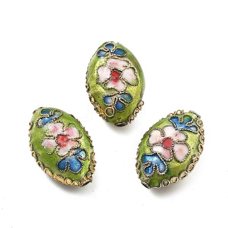 Handmade Cloisonne Beads CLB-Q002-09C-1