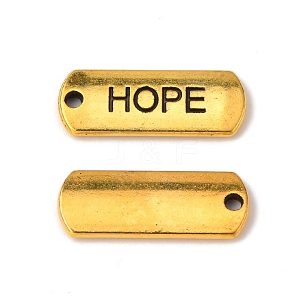 Tibetan Style Alloy Rectangle Pendants TIBEP-Q043-054AG-RS-1