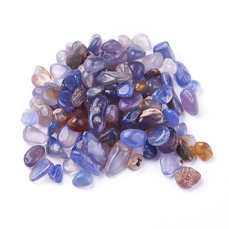 Natural Blue Agate Beads G-I221-31-1