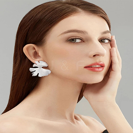 1 Pair Alloy Stud Earrings EJEW-LP0007-105P-1
