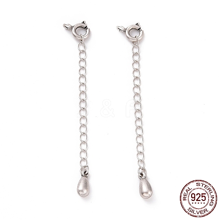 925 Sterling Silver Chain Extenders STER-D036-39AS-1