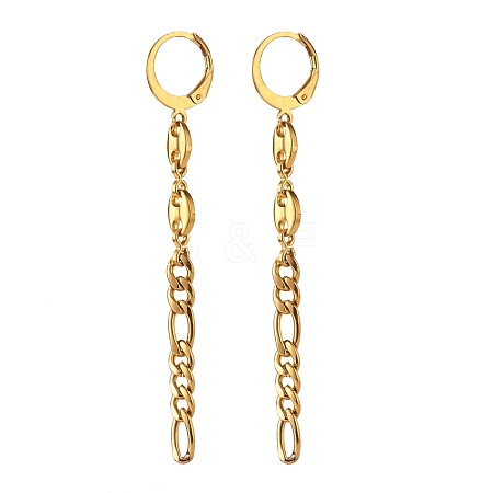 304 Stainless Steel Chain Dangle Leverback Earrings EJEW-JE04731-1