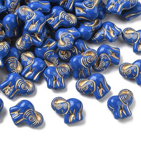 Plating Opaque Acrylic Beads AC-CBA6852-04-1