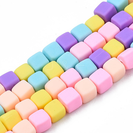 Handmade Polymer Clay Beads Strands CLAY-N008-060-04-1