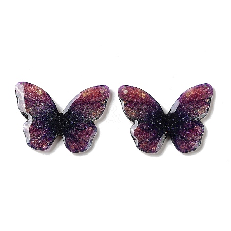 Trsnaprent Epoxy Resin Pendants RE-CBA2911-01G-1