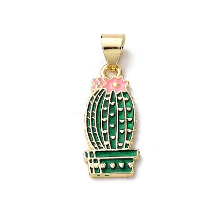 Brass Enamel Pendants LS-FIND-I054-01E-G-1