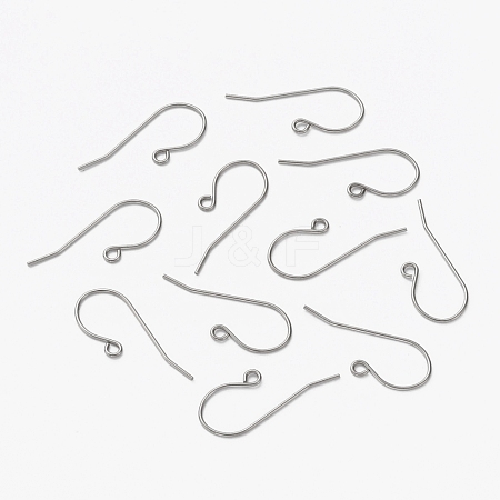 304 Stainless Steel Earring Hooks X-STAS-L253-004P-1