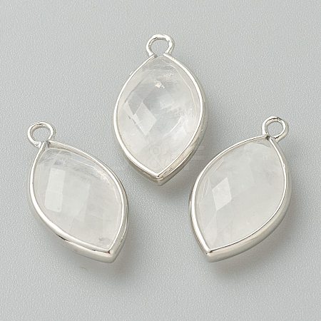 Natural Quartz Crystal Pendants G-B009-01P-I-1