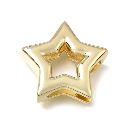 Brass Slide Charms KK-CBAEEA8-07G-1