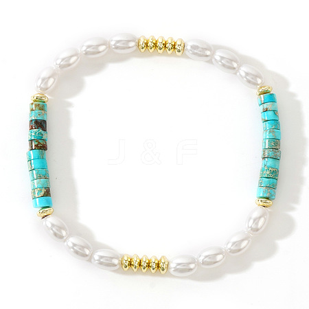 Bohemian Style Natural Turquorise Beads Stretch Bracelets for Women CJ8738-1