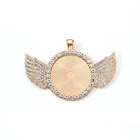 Alloy Pendant Cabochon Settings LS-PALLOY-S107-003A-KC-RS-1