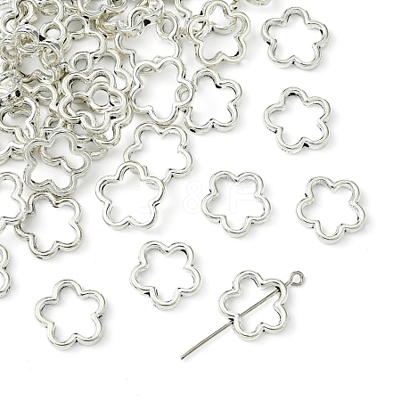 50Pcs Tibetan Style Alloy Bead Frame TIBEB-FS0001-10AS-1