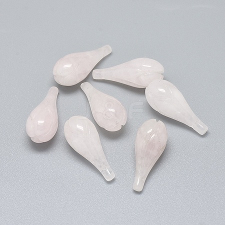 Natural Rose Quartz Pendants G-F637-14K-1