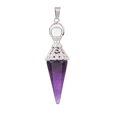 Natural Amethyst Pendants PW-WG6405D-04-1