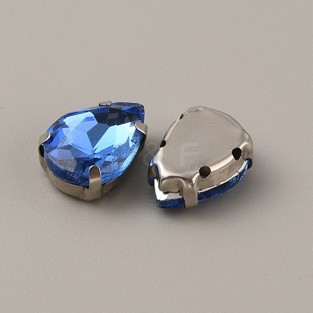 Teardrop Shape Sew on Rhinestone FIND-WH0128-86A-02-1