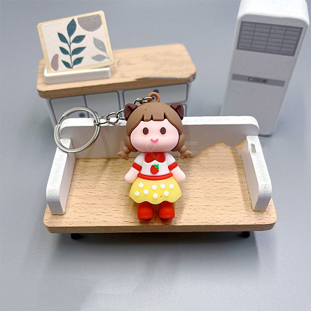 Girl PVC Bag Keychain LS-PW-WG0BCC7-03-1