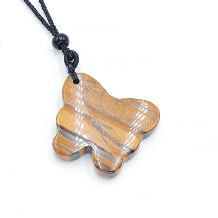 Natural Tiger Eye Pendants PW-WG89BED-01-1