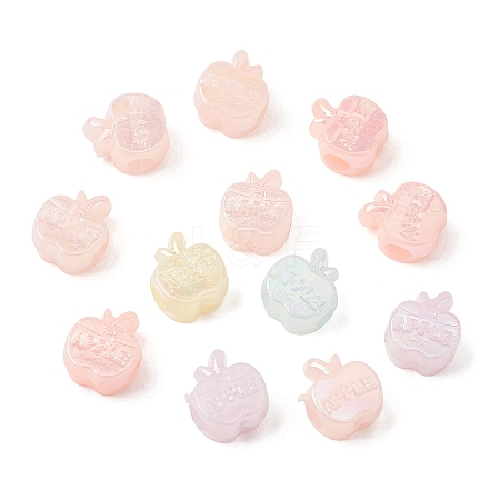 Opaque Acrylic European Beads OACR-G058-11-1