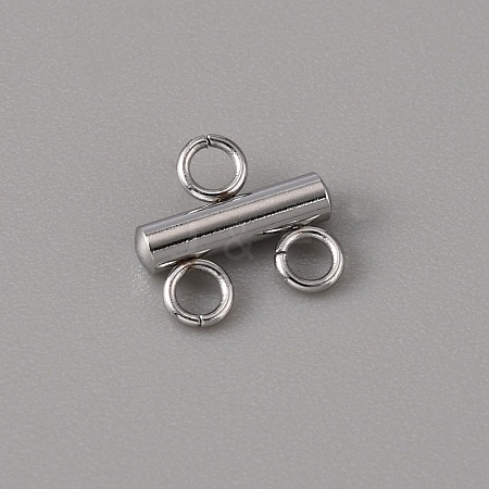 201 Stainless Steel Chandelier Component Links LS-STAS-WH0043-06A-P-1-1
