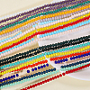 21 Strands 21 Colors Opaque Solid Color Glass Beads Strands EGLA-GO0001-03-5