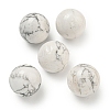 Natural Howlite Round Ball Figurines Statues for Home Office Desktop Decoration G-P532-02A-27-1
