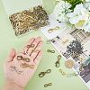 120Pcs 6 Styles Tibetan Style Alloy Infinity with Hope Connector Charms TIBE-FH0001-20-3