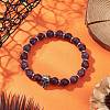 Natural Amethyst Stretch Bracelets BJEW-JB12184-03-1