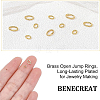 BENECREAT 600Pcs 2 Style Brass Open Jump Rings KK-BC0006-86-3