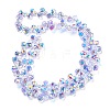 Electroplate Glass Beads Strands EGLA-P052-01A-AB01-2