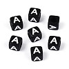 Initial Acrylic Horizontal Hole Beads OACR-ZX006-35A-1