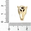 Brass Micro Pave Cubic Zirconia Beads ZIRC-I356-44G-3
