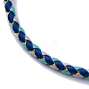 Polyester Cord Braided Bracelet Makings MAK-Z003-01P-03-2