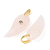 Natural Rose Quartz Pendants GG-CBA51ED-02G-08-3