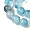 Dyed Natural White Jade Beads Strands G-T138-8mm-210-7-3