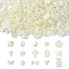 300Pcs 15 Styles ABS Imitation Pearl Beads FIND-CJ0011-14-1
