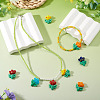 5Pcs 5 Colors Handmade Lampwork Beads LAMP-TA0002-15-7