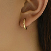 Fashionable Casual Brass Hoop Earrings XY7128-1