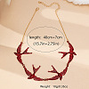 Alloy Enamel Link Chain Necklaces WG1FAB4-01-1