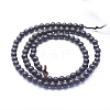 Natural Ebony Wood Beads Strands WOOD-P011-03-6mm-2