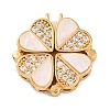 Brass Micro Pave Cubic Zirconia Pendants KK-U039-02G-1