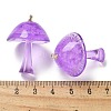 Luminous Epoxy Resin Mushroom Pendants RESI-C054-01C-4