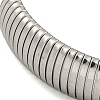Non-Tarnish 304 Stainless Steel Spring Bangles for Women Men BJEW-U003-02F-P-3