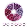 6 Colors Aluminum Wire Open Jump Rings ALUM-X0001-01C-1