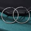 304 Stainless Steel Hoop Earrings EJEW-S250-02A-P-2