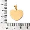 304 Stainless Steel Pendants STAS-C163-04F-G-3