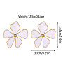 304 Stainless Steel Enamel Stud Earrings FS-WG1F046-05-1