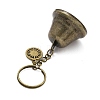 Iron Bell & Hollow Out Alloy Pendant Keychains KEYC-JKC00998-01-4